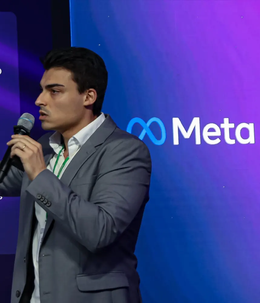 Marcus Plaisant em evento Meta
