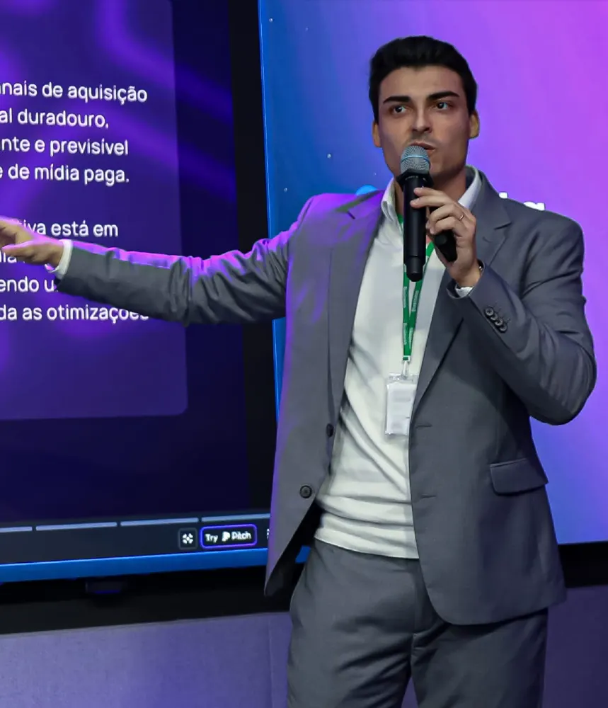 Marcus Plaisant em evento Meta