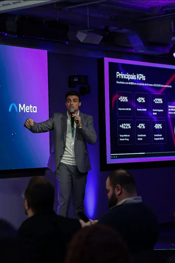 Marcus Plaisant em evento Meta