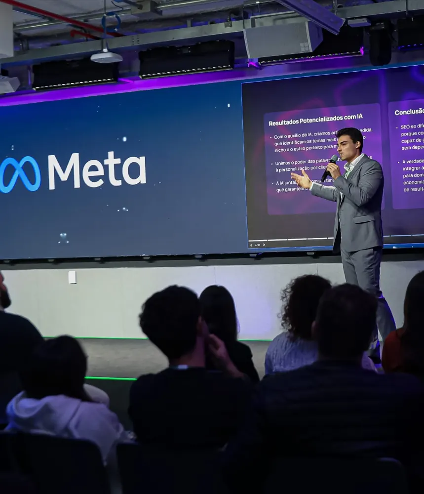 Marcus Plaisant em evento Meta